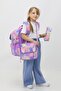 Themed Girl's 3-Piece School Bag Set - Heart Backpack Thermal Lunchbox Pen Holder - 5