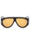 Unisex Sunglasses Bronson Tf1044 Eco 01E 60-12, Black Acetate Frame, Yellow Lens - 3