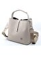 Embossed Printed Small Women's Hand and Shoulder Bag - 8