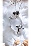 Heart Star Figured Colorful Opal Stone Steel Necklace - 5
