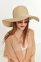 Women's Beige Straw Hat Nbmht06 - 3