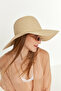 Women's Beige Straw Hat Nbmht06 - 4