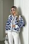 Women's White Embroidery Detailed Jacket