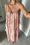 Women's Chain Detailed Patterned Tulle Dress - 4