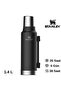 Legendary Classic Thermos 1.4L Matte Black Flask Black