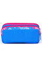 Heart Patterned Blue Children's Pencil Bag - Two Compartments 12485 - 5