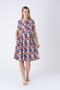 Women's Cotton Modal Fabric Patterned Stylish Dress 7640 - 2