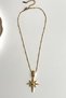Zircon Stone North Star Stainless Steel Necklace – Gold Color Does Not Tarnish - 8