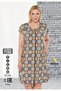 Women's Plus Size Cotton Modal Fabric Patterned Summer Dress 7192