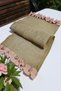 Rustic Jute Table Runner – Ruffled Decorative Tablecloth | Natural Vintage Style 100*40 cm Washing Bag - 3