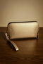 Gold Wallet Portfolio & Clutch Makeup Bag Inside the Bag - 3