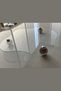 Curve Glass Tray with Wooden Ball Legs Decorative Organizer Stand Makeup/Jewelry/Kitchen - 4