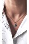 Blue Steel Necklace with Fish Figure - 2