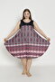 Women's Large Size Lycra Zero Sleeve Short Dress 7209 - 6