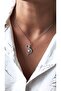 Steel Necklace with Mermaid Figure - 2