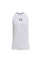 Ua Baseline Cotton Tank 1361901-100 Men's White T-Shirt - 2
