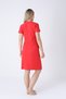Women's Cotton Lycra Zipper Dress / Red 7265 - 8