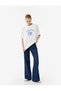 Cotton Crew Neck Short Sleeve Sardine Printed Oversize T-Shirt - 2