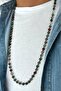 6 mm Genuine Bloodstone Natural Stone 70-80 cm Long Unisex Necklace - 2