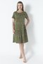 Women's Cotton Modal Fabric Patterned Summer Dress 7851 - 2