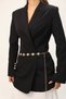 Güneş Gold Detailed Women's Waist Chain Waist Belt, Dress Belt, Skirt Belt, Trouser Belt - 4