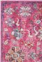 Private Fuchsia Distressed Vintage Rug with Floral Print—Authentic Woven Chenille Living Room Rug (xxx) - 5