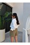 Loose Cut Linen Shorts - 5