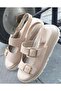 25470010Y Women's Genuine Leather Adjustable Double Strap Anatomical Comfort Sole Daily Sandals - 6