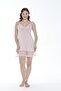 Women's Viscose Fabric Adjustable Rope Strap Lace Detailed Nightgown 18268 - 6