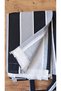 Black Gray Balcony Curtain Luxury 1St Class Tarpaulin Fabric Rainproof Thick Balcony Tarpaulin with Lace Buttons - 3