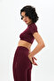Nami High Waist Leggings Burgundy - 2