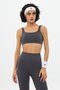 Cell Pattern Double Layer Bra Gray - 2