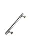 T Bar (Serrated) Diamond Sectional Chrome Plated Handle Aluminum Metal.Furniture Kitchen Drawer Handle - 2