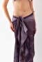 Palm Patterned Beach Pareo, Women's Pareo, Pareo, 100X200 cm - 6