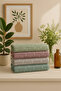 100% Cotton Set of 2 Gray Hand Towels – 50X90 cm |   Modern and Durable - 2