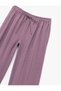 Modal Fabric Regular Waist Pocket Straight Loose Wide Leg Trousers - 5