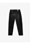 Cotton Regular Waist Vintage Straight Fit Jean Pants - 5