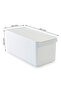 3-Piece Refrigerator Organizer with Lid, In-Cabinet Organizer Storage Container Set 165*355*160 mm - White - 4