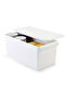 6-Piece Refrigerator Organizer with Lid, In-Cabinet Organizer Storage Container Set 165*355*160 mm - White - 5