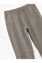 Viscose Pocket Detailed Rayon Tapered Waist Lace-Up Trousers - 5