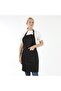 Neck Adjustable Chef Waiter Cafe Cook Barista Black Apron Kitchen Apron Masterchef Cafe Apron Restaurant - 5