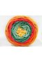 Lot of 2 X 150Gr Skeins Ice Yarns Cakes Chenille Yarn Yellow Orange Salmon Green Shades - 2