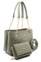 Women's New Season Green Bag and Wallet Set
