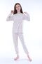 Minimal Flower Detailed Blue Girls' Pajama Set - 2