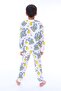Digger Pontoon Blue Male Child Pajamas Set - 2