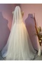 Off White Long Straight Soft Dream Tulle 2.5 Size Width 1.5 Meters Bridal Veil - 4
