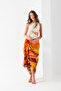 Aquarium Dolphin Pattern Chiffon Pareo, Digital Printing, Quick Dry Pareo, 200X100Cm, Beach Clothing, Pareo - 6