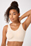 Women's Seamless Thick Strap Flexible Pad Bustier - 4
