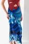 Aquarium Dolphin Pattern Chiffon Pareo, Digital Printing, Quick Dry Pareo, 200X100Cm, Beach Clothing, Pareo - 7
