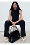 Long Jumpsuit with Draped Neckline and Belt - 7